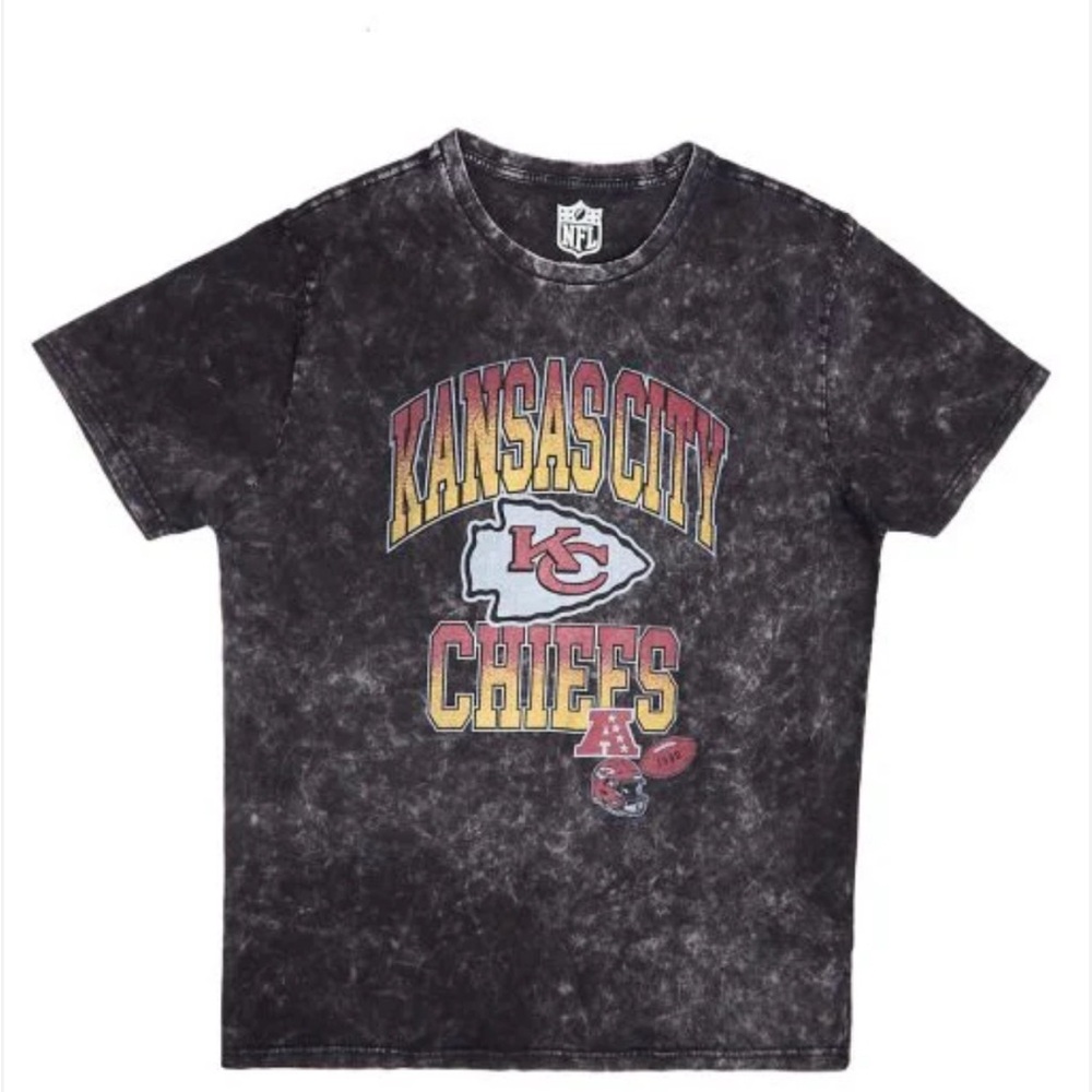 NFL Kansas City Chiefs Graphic Acid Wash Tee